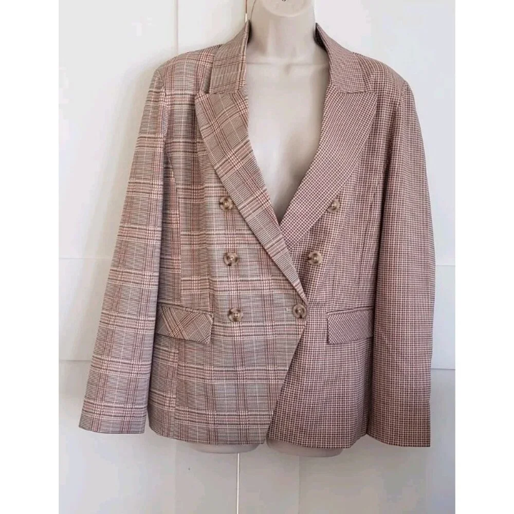 NWT LIVERPOOL LOS ANGELES HALF & HALF DOUBLE BREASTED BLAZER XLARGE - Picture 7 of 10
